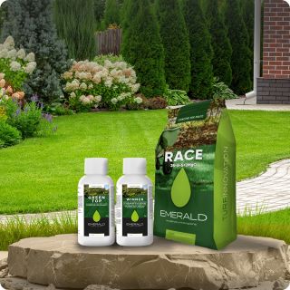 Професионален пакет за грижа на тревната площ Emerald - за 350м2