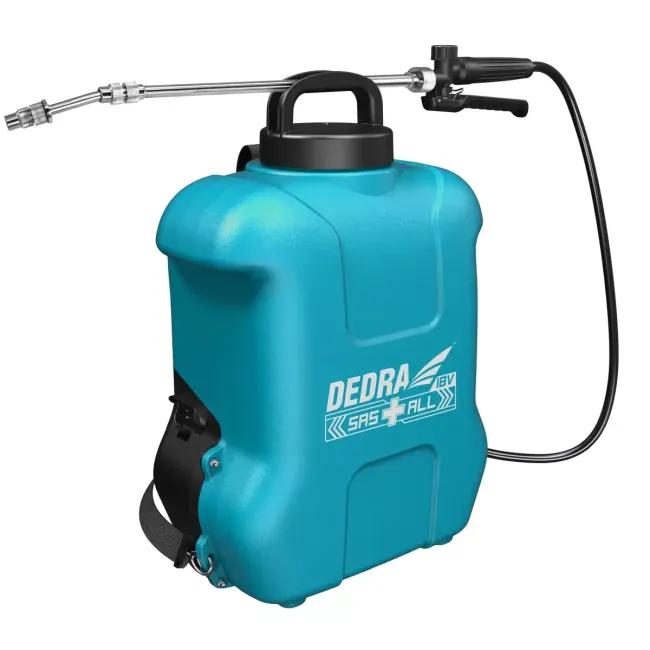 Електрична помпа за пръскане Dedra, на батерия 18V, 16L, регулируема струя, SAS+ALL