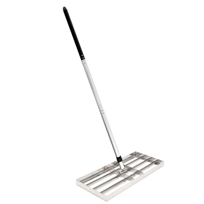 Нивелатор XL за тревни площи с включена дълга дръжка, ALPHA LAWN, 80 × 30 см