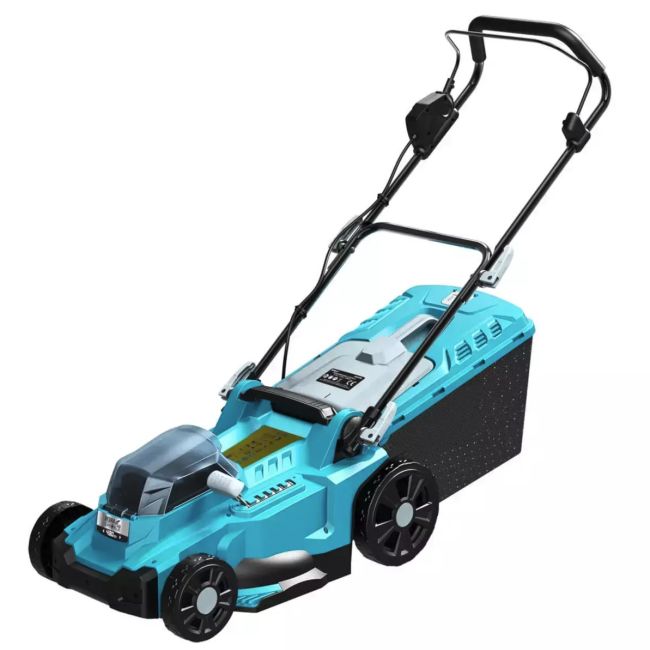 Косачка за трева, Dedra, Акумулатор 2x18V, ширина 43 см, кош 50л, скорост 2900RPM, SAS+ALL